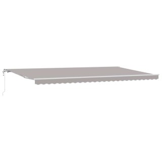 Elektryczna Rozkładana Markiza Jasnoszary 600 × 300 cm
