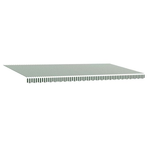 Elektryczna Rozkładana Markiza Zielony i Biały 600 × 300 cm