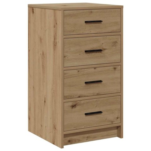 Toaletka z szufladą 3 pcs Brązowy Materiał drewnopochodny