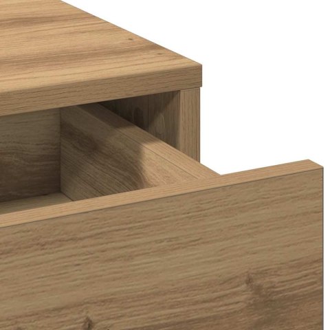 Toaletka z szufladą 3 pcs Brązowy Materiał drewnopochodny
