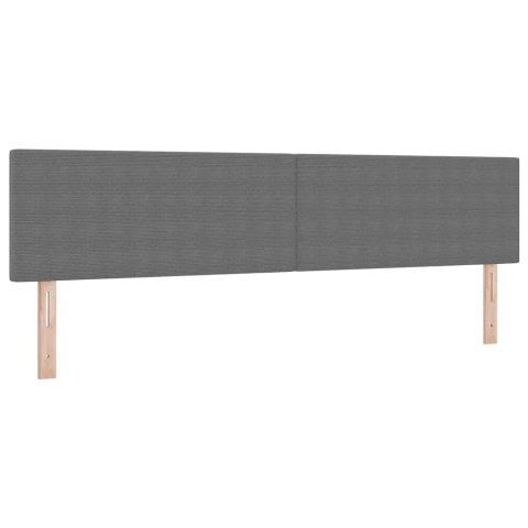 Łóżko sprężynowe Z zagłówkiem Jasnoszary i biały. 200 x 200 cm