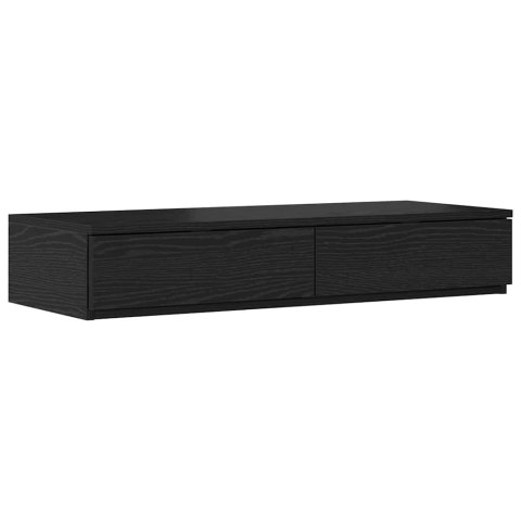 Rama łóżka z miejscem na przechowywanie Czarny Dąb 90 cm