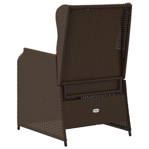 Ławka ogrodowa 2 pcs Brązowy polirattan
