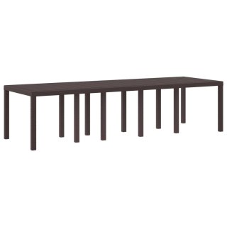 Stół Ogrodowy Brązowy 300 x 100 x 73 cm polirattan