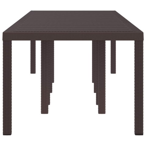 Stół Ogrodowy Brązowy 300 x 100 x 73 cm polirattan
