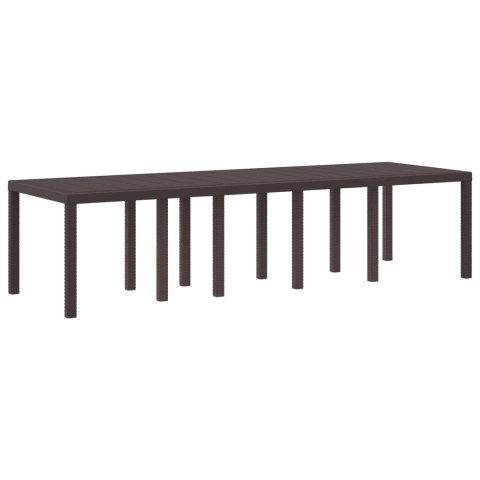 Stół Ogrodowy Brązowy 300 x 100 x 73 cm polirattan