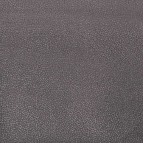 Rama łóżka z materacem Szary 200 x 200 cm Ekoskóra