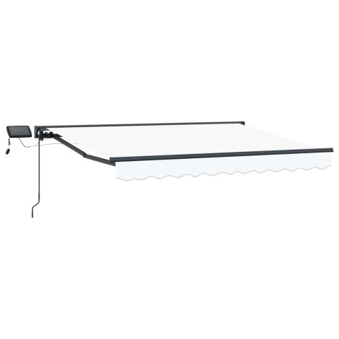 Ręczny ramowy zewnętrzny markizowy z LED 3,5 x 2 m