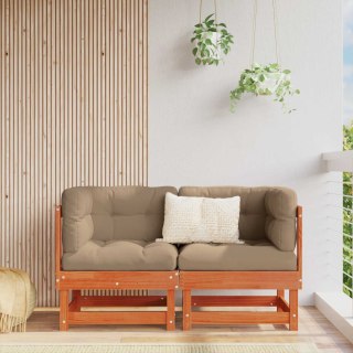 2 Sztuka Sofa narożna do ogrodu Lite drewno sosnowe