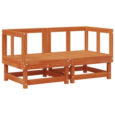 2 Sztuka Sofa narożna do ogrodu Lite drewno sosnowe