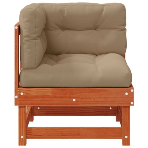 2 Sztuka Sofa narożna do ogrodu Lite drewno sosnowe