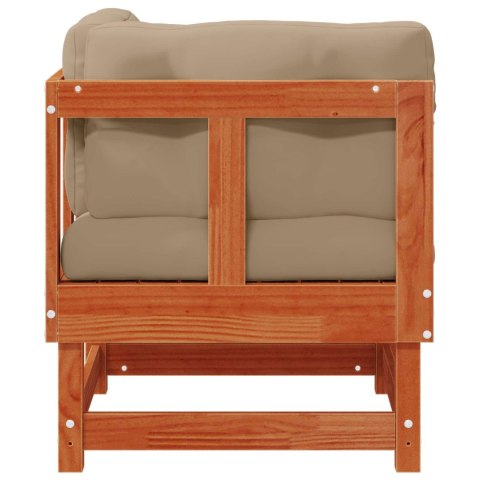 2 Sztuka Sofa narożna do ogrodu Lite drewno sosnowe