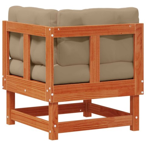 2 Sztuka Sofa narożna do ogrodu Lite drewno sosnowe