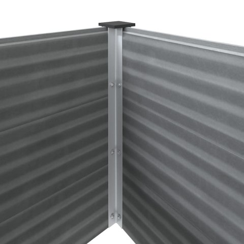 Podwyższona donica ogrodowa, WPC, 150x100x91 cm, szara