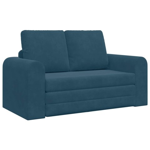 Sofa Bed Niebieski 148 x 71 x 83 cm Aksamit
