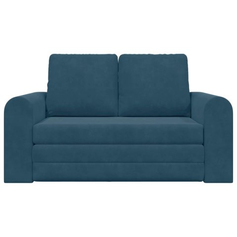 Sofa Bed Niebieski 148 x 71 x 83 cm Aksamit