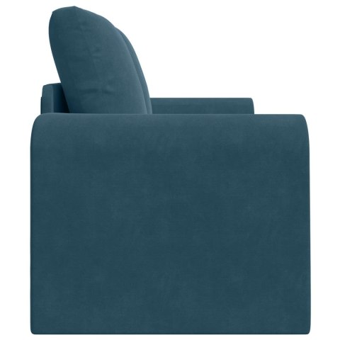 Sofa Bed Niebieski 148 x 71 x 83 cm Aksamit