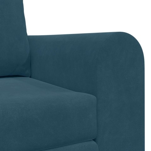 Sofa Bed Niebieski 148 x 71 x 83 cm Aksamit
