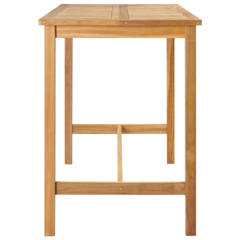 Stół barowy naturalny 150 x 75 x 105 cm Lite drewno teakowe