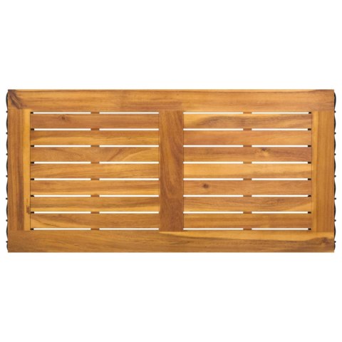 Zestaw Mebli Ogrodowych z poduszką 4 pcs Czarny i Turkusowy