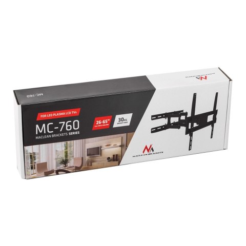 Uchwyt ścienny do telewizora Maclean MC-760 (ścienne; 26" - 55"; max. 30kg)