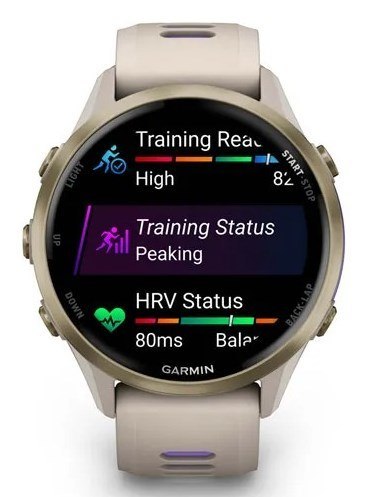 Zegarek sportowy Garmin Forerunner 970 47mm - French Grey