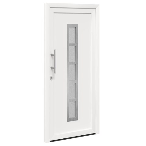 Drzwi Frontowe Biały 88 x 200 cm PVC