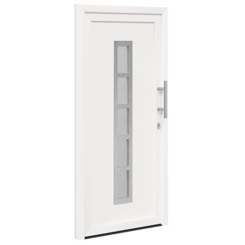 Drzwi Frontowe Biały 88 x 200 cm PVC