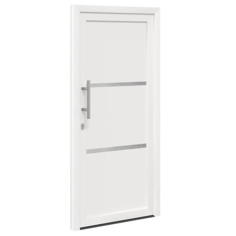 Drzwi Frontowe Biały 88 x 200 cm PVC