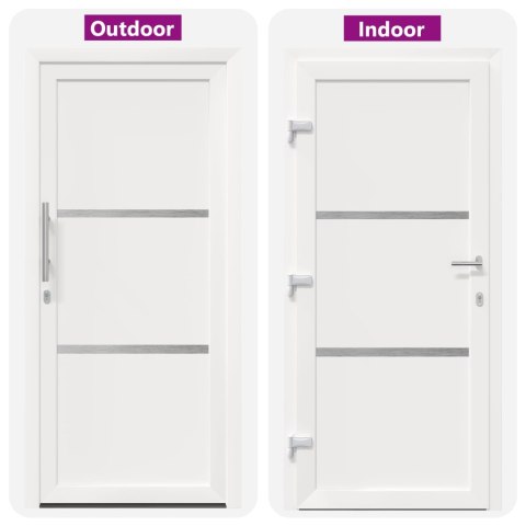 Drzwi Frontowe Biały 88 x 200 cm PVC