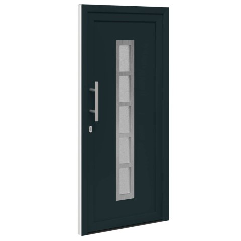 Drzwi Frontowe antracytowy 88 x 200 cm PVC