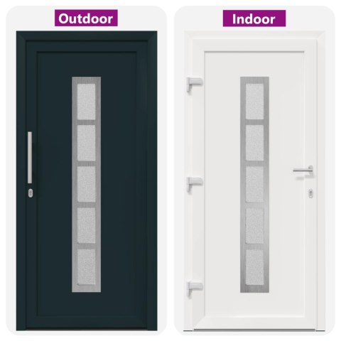 Drzwi Frontowe antracytowy 98 x 200 cm PVC