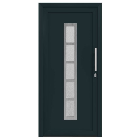 Drzwi Frontowe antracytowy 98 x 208 cm PVC