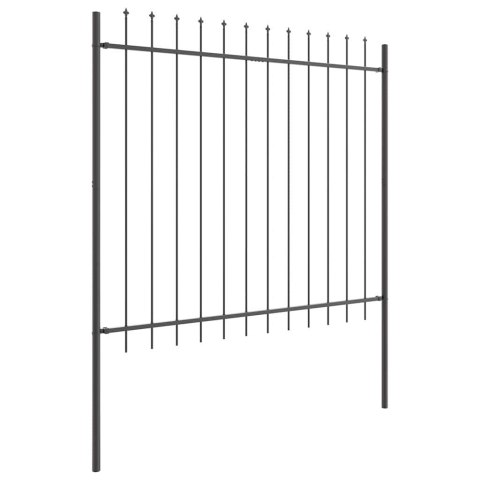 Ogrodzenie Ogrodowe 4 pcs Szary 6,8 x 1,5 m