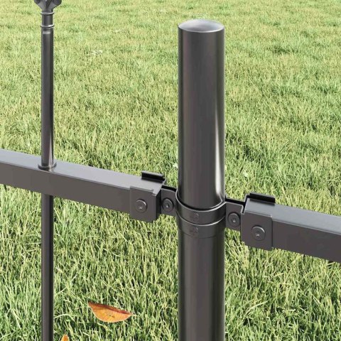 Ogrodzenie Ogrodowe 5 pcs Szary 8,5 x 1,5 m
