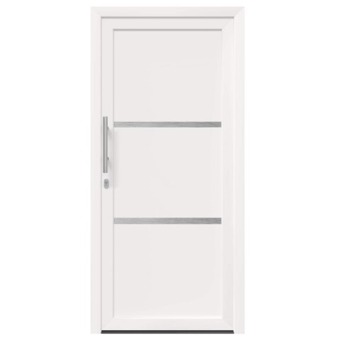 Drzwi Frontowe Biały 108 x 208 cm PVC