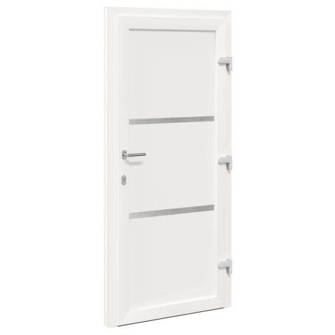Drzwi Frontowe Biały 98 x 208 cm PVC