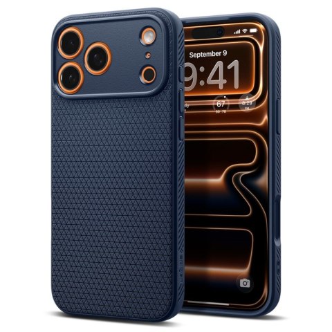 Etui pokrowiec ochronny Liquid Air na iPhone 17 Pro - niebieskie