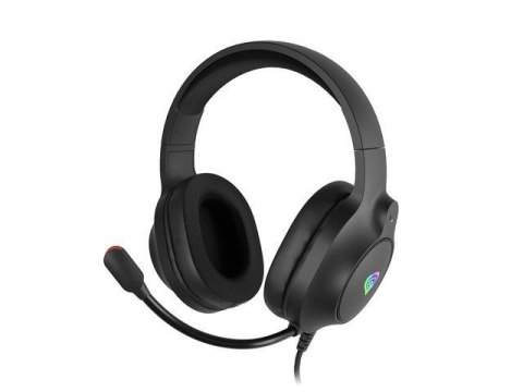 Słuchawki z mikrofonem Genesis Neon 213 RGB nauszne czarne