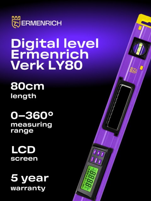 Poziomica cyfrowa Ermenrich Verk LY80