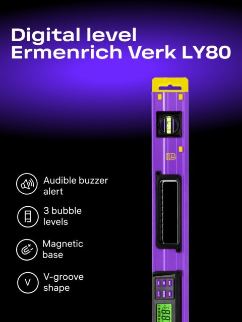 Poziomica cyfrowa Ermenrich Verk LY80