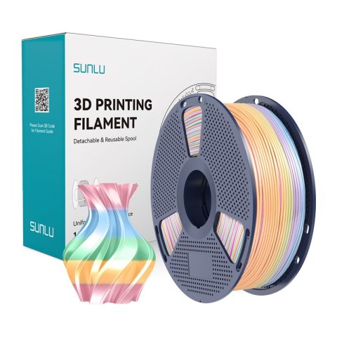 Filament SUNLU PLA+ Silk 1.75mm 1kg Rainbow 04