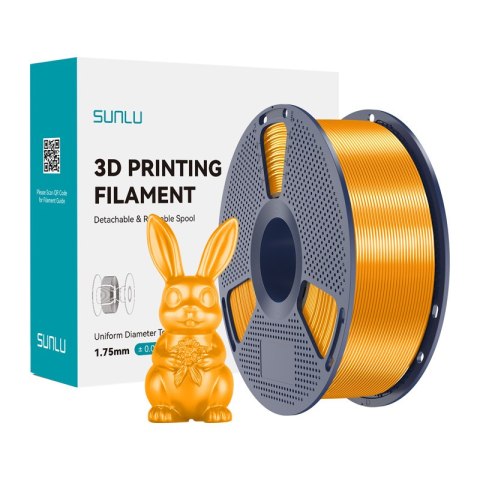 Filament SUNLU PLA+ Silk 1.75mm 1kg (mosiężny)