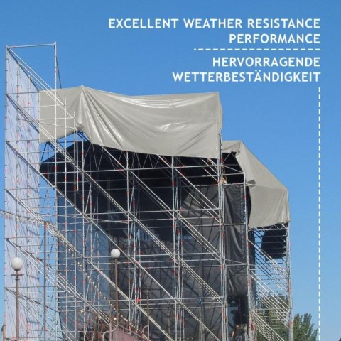 Plandeka PVC 4x3 m 650g/m² szara - wytrzymała i uniwersalna