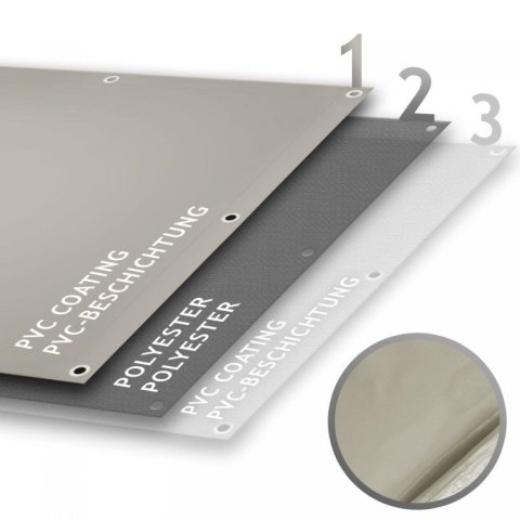 Plandeka PVC 4x3 m 650g/m² szara - wytrzymała i uniwersalna