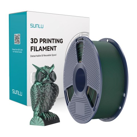 Filament Sunlu PLA+ Silk Dual Color (czarno-zielony)