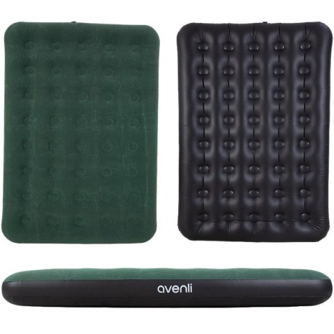 MATERAC FLOKOWANY 2-OSOBOWY CLOUDCOIL ZIELONY 191x137x22CM 24644