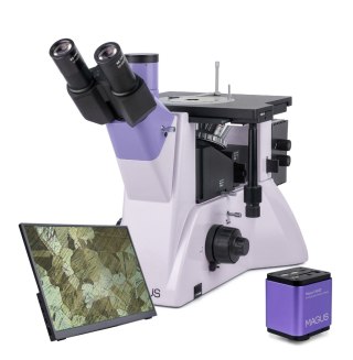 Odwrócony mikroskop metalurgiczny cyfrowy MAGUS Metal VD700 LCD