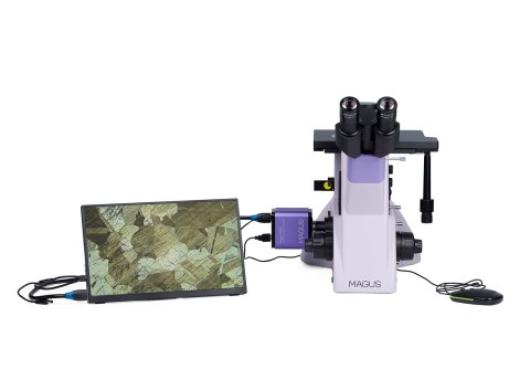 Odwrócony mikroskop metalurgiczny cyfrowy MAGUS Metal VD700 LCD