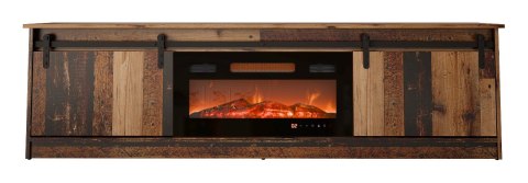 Szafka RTV GRANERO+kominek 200x56,7x35 old wood